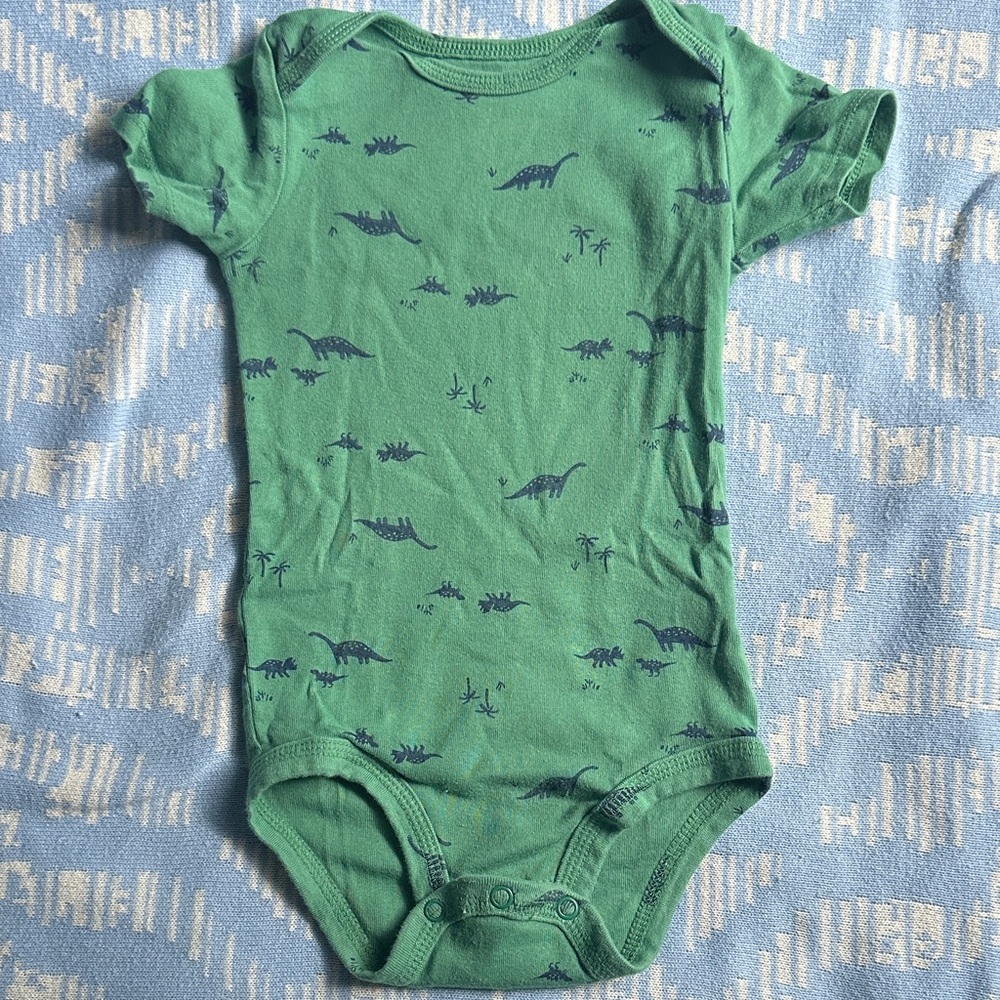 Carter's Green Dinosaur Bodysuit